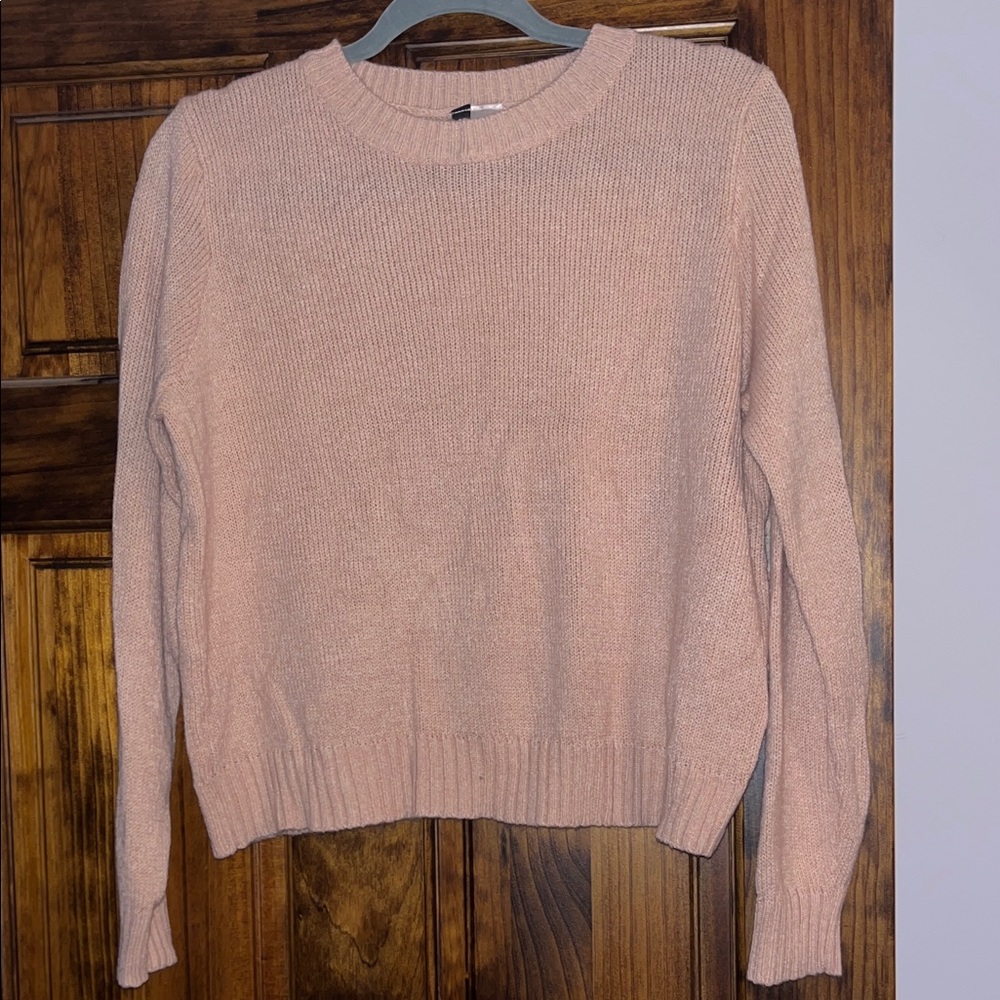 H&M Women's Crewneck Sweater - Light Pink